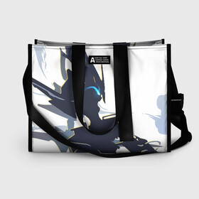 Сумка-шоппер 3D с принтом Darling In The Franxx в городе Новоалтайск, 100% полиэстер | застегивается на металлическую кнопку; внутренний карман застегивается на молнию. Стенки укреплены специальным мягким материалом, чтобы защитить содержимое от несильных ударов
 | 02 | anime | darling in the franxx | hiro | manga | zero two | аниме | ахегао | любимый во франксе | манга | милый во франксе | ноль два | хиро