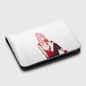 Картхолдер с принтом с принтом Darling In The Franxx в городе Новоалтайск, натуральная матовая кожа | размер 7,3 х 10 см; кардхолдер имеет 4 кармана для карт; | Тематика изображения на принте: 02 | anime | darling in the franxx | hiro | manga | zero two | аниме | ахегао | любимый во франксе | манга | милый во франксе | ноль два | хиро