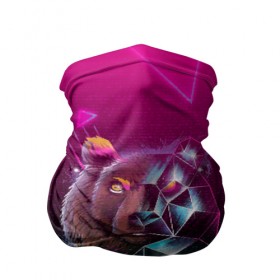 Бандана-труба 3D с принтом RETRO CYBER BEAR NEON в городе Новоалтайск, 100% полиэстер, ткань с особыми свойствами — Activecool | плотность 150‒180 г/м2; хорошо тянется, но сохраняет форму | hotline miami | neon | new retro wave | outrun | outrun electro | retro | retrowave | synth | synthwave | медведь | неон | ретро | хотлайн майами