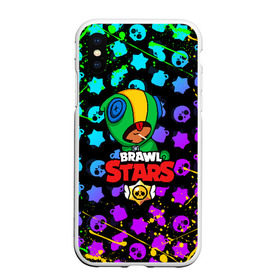 Чехол для iPhone XS Max матовый с принтом BRAWL STARS LEON в городе Новоалтайск, Силикон | Область печати: задняя сторона чехла, без боковых панелей | brawl stars | bull | colt | crow | leon | stars | берли | бо | брок | ворон | джесси | динамайк | дэррил | кольт | леон | мортис | нита | пайпер | пенни | поко | пэм | рикошет | спайк | фрэнк | шелли | эль примо