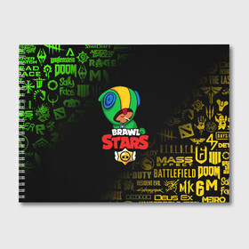 Альбом для рисования с принтом BRAWL STARS LEON в городе Новоалтайск, 100% бумага
 | матовая бумага, плотность 200 мг. | Тематика изображения на принте: brawl stars | bull | colt | crow | leon | stars | берли | бо | брок | ворон | джесси | динамайк | дэррил | кольт | леон | мортис | нита | пайпер | пенни | поко | пэм | рикошет | спайк | фрэнк | шелли | эль примо