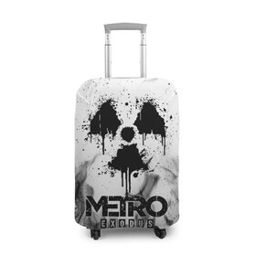 Чехол для чемодана 3D с принтом METRO EXODUS в городе Новоалтайск, 86% полиэфир, 14% спандекс | двустороннее нанесение принта, прорези для ручек и колес | exodus | horror | metro 2033 | metro exodus | sparta | survival | артём | игры | исход | метро | метро 2035 | спарта | спартанцы
