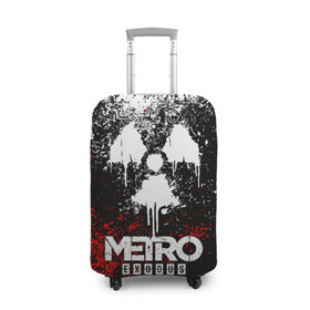 Чехол для чемодана 3D с принтом METRO EXODUS в городе Новоалтайск, 86% полиэфир, 14% спандекс | двустороннее нанесение принта, прорези для ручек и колес | exodus | horror | metro 2033 | metro exodus | sparta | survival | артём | игры | исход | метро | метро 2035 | спарта | спартанцы