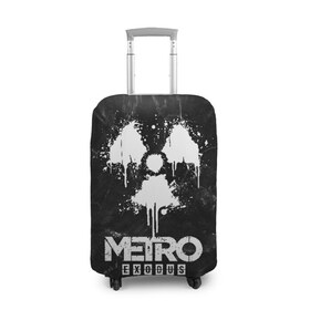 Чехол для чемодана 3D с принтом METRO EXODUS в городе Новоалтайск, 86% полиэфир, 14% спандекс | двустороннее нанесение принта, прорези для ручек и колес | exodus | horror | metro 2033 | metro exodus | sparta | survival | артём | игры | исход | метро | метро 2035 | спарта | спартанцы