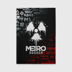 Обложка для автодокументов с принтом METRO EXODUS в городе Новоалтайск, натуральная кожа |  размер 19,9*13 см; внутри 4 больших “конверта” для документов и один маленький отдел — туда идеально встанут права | Тематика изображения на принте: exodus | horror | metro 2033 | metro exodus | sparta | survival | артём | игры | исход | метро | метро 2035 | спарта | спартанцы