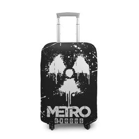 Чехол для чемодана 3D с принтом METRO EXODUS в городе Новоалтайск, 86% полиэфир, 14% спандекс | двустороннее нанесение принта, прорези для ручек и колес | exodus | horror | metro 2033 | metro exodus | sparta | survival | артём | игры | исход | метро | метро 2035 | спарта | спартанцы