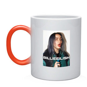 Кружка хамелеон с принтом BILLIE EILISH в городе Новоалтайск, керамика | меняет цвет при нагревании, емкость 330 мл | Тематика изображения на принте: bilie | billi | billie | eilish | eillish | elish | ellish | айлиш | алиш | били | билли | эйлиш | элиш