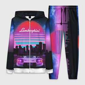 Женский костюм 3D с принтом Lamborghini overdrive в городе Новоалтайск,  |  | 80х | 90х | hotlinemimai | outrun | retrowave | synth | synthwave | гонки | дискотека | драйв | ламборгини | ламборджини | неоновые | ретро | светящиеся | скорость