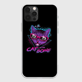 Чехол для iPhone 12 Pro Max с принтом Cat To The Bone в городе Новоалтайск, Силикон |  | 80 | bone | bones | cat | cyber | game | hotline | hotlinemiami | maiami | music | outrun | retro | retrowave | skull | synth | synthwave | игра | кибер | кот | кошка | ретро | череп