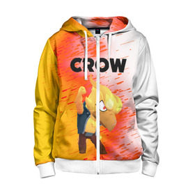 Детская толстовка 3D на молнии с принтом BRAWL STARS CROW PHOENIX в городе Новоалтайск, 100% полиэстер |  манжеты и пояс оформлены широкой мягкой резинкой, двухслойный капюшон со шнурком для регулировки, спереди карманы и застежка-молния
 | android | brawl stars | colt | crow | games | leon | penny | poco. | shelly | spike | wanted | брав | бравл старс | звезды | игры | мобильные игры | старс