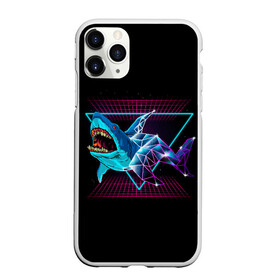 Чехол для iPhone 11 Pro Max матовый с принтом Shark в городе Новоалтайск, Силикон |  | 80 | cyber | dark | game | hotline | hotlinemiami | maiami | moon | music | outrun | retro | retrowave | shark | synth | synthwave | акула | игра | кибер | луна | море | ночь | океан | ретро