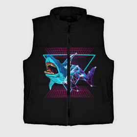 Мужской жилет утепленный 3D с принтом Shark в городе Новоалтайск,  |  | 80 | cyber | dark | game | hotline | hotlinemiami | maiami | moon | music | outrun | retro | retrowave | shark | synth | synthwave | акула | игра | кибер | луна | море | ночь | океан | ретро