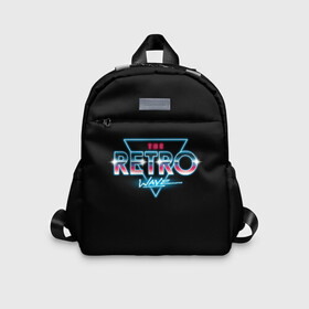 Детский рюкзак 3D с принтом The Retro Wave в городе Новоалтайск, 100% полиэстер | лямки с регулируемой длиной, сверху петелька, чтобы рюкзак можно было повесить на вешалку. Основное отделение закрывается на молнию, как и внешний карман. Внутри дополнительный карман. По бокам два дополнительных кармашка | 80 | cyber | game | hotline | hotlinemiami | maiami | music | outrun | retro | retrowave | synth | synthwave | игра | кибер | ретро