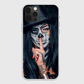 Чехол для iPhone 12 Pro Max с принтом Девушка Halloween в городе Новоалтайск, Силикон |  | Тематика изображения на принте: halloween | horror | девушка | красивая девушка | модная | пятница 13 | страшилки | страшно | тишина | ужасы | хоррор | хэллоуин