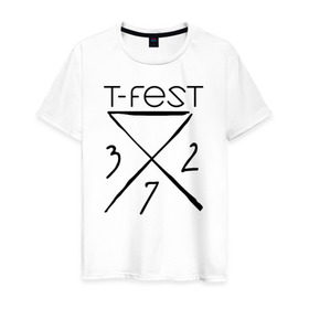 Мужская футболка хлопок с принтом T-Fest в городе Новоалтайск, 100% хлопок | прямой крой, круглый вырез горловины, длина до линии бедер, слегка спущенное плечо. | gazgolder | hip hop | mc | rap | t fest | tfest | исполнитель | кирилл | мс | незборецький | реп | репер | речитатив | рэп | рэпер | т | т фест | тфест | украинский | участник | фест | хип | хипхоп | хоп