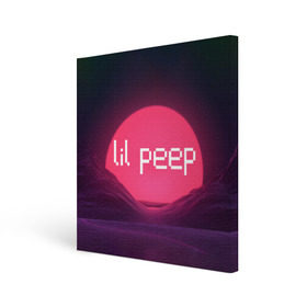 Холст квадратный с принтом lil peep(Logo) в городе Новоалтайск, 100% ПВХ |  | cry baby | lil peep | logo | rap | заход солнца | знаменитости. эмо | известный исполнитель | неон | пип | редактируемое лого | реп | розоватый оттенок | рок | рэп | яркий фон