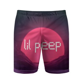 Мужские шорты спортивные с принтом lil peep(Logo) в городе Новоалтайск,  |  | cry baby | lil peep | logo | rap | заход солнца | знаменитости. эмо | известный исполнитель | неон | пип | редактируемое лого | реп | розоватый оттенок | рок | рэп | яркий фон