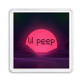 Магнит 55*55 с принтом lil peep(Black Logo) в городе Новоалтайск, Пластик | Размер: 65*65 мм; Размер печати: 55*55 мм | cry baby | lil peep | logo | rap | заход солнца | знаменитости. эмо | известный исполнитель | неон | пип | редактируемое лого | реп | розоватый оттенок | рок | рэп | яркий фон