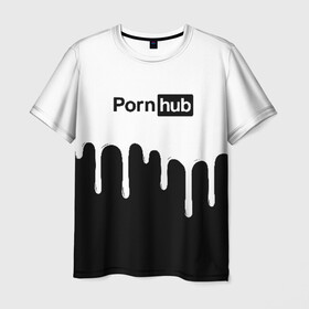 Мужская футболка 3D с принтом PornHub в городе Новоалтайск, 100% полиэфир | прямой крой, круглый вырез горловины, длина до линии бедер | brazzers | pron | бразерс | браззерс | любовь | сайт | сэкс