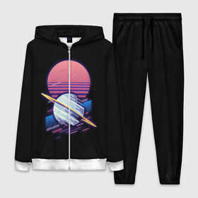 Женский костюм 3D с принтом Retro Planet в городе Новоалтайск,  |  | 80 | cyber | earth | game | hotline | maiami | music | outrun | planet | retro | retrowave | space | synth | synthwave | земля | игра | кибер | космос | планета | планеты | ретро