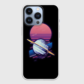 Чехол для iPhone 13 Pro с принтом Retro Planet в городе Новоалтайск,  |  | Тематика изображения на принте: 80 | cyber | earth | game | hotline | maiami | music | outrun | planet | retro | retrowave | space | synth | synthwave | земля | игра | кибер | космос | планета | планеты | ретро