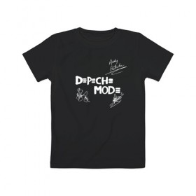Детская футболка хлопок с принтом Автографы Depeche Mode в городе Новоалтайск, 100% хлопок | круглый вырез горловины, полуприлегающий силуэт, длина до линии бедер | depeche mode | альтернативный | вестник моды | депеш мод | депешмод | дэйв гаан | индастриал | мартин гор | музыка | новая волна | роза | рок | синти поп | электроник | энди флетчер