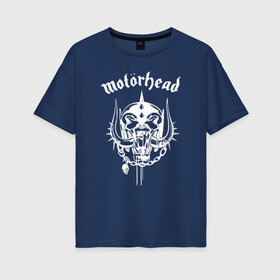 Женская футболка хлопок Oversize с принтом Motrhead в городе Новоалтайск, 100% хлопок | свободный крой, круглый ворот, спущенный рукав, длина до линии бедер
 | larry wallis | lucas fox | motorhead | motrhead | группа | кэмпбелл | лемми | метал | микки ди | мотор хед | моторхед | рок | тейлор | фил | хард | хардрок | хеви | хевиметал