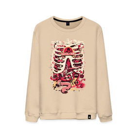 Мужской свитшот хлопок с принтом Anatomy park в городе Новоалтайск, 100% хлопок |  | anatomy park | vdgerir | скелет