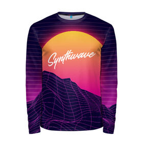 Мужской лонгслив 3D с принтом SYNTHWAVE / RETROWAVE в городе Новоалтайск, 100% полиэстер | длинные рукава, круглый вырез горловины, полуприлегающий силуэт | Тематика изображения на принте: galaxy | geometry | hotline miami | neon | new retro wave | outrun | outrun electro | retro | retrowave | space | synth | synthwave | геометрия | космос | неон | ретро | фигуры | хотлайн майами