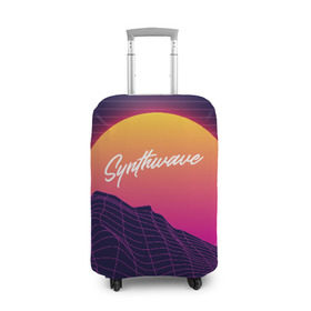 Чехол для чемодана 3D с принтом SYNTHWAVE / RETROWAVE в городе Новоалтайск, 86% полиэфир, 14% спандекс | двустороннее нанесение принта, прорези для ручек и колес | galaxy | geometry | hotline miami | neon | new retro wave | outrun | outrun electro | retro | retrowave | space | synth | synthwave | геометрия | космос | неон | ретро | фигуры | хотлайн майами