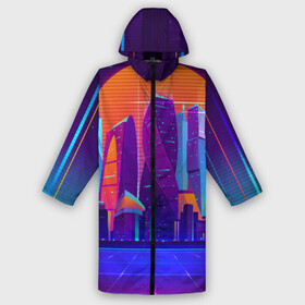 Дождевик унисекс 3D с принтом НЕОНОВЫЙ ГОРОД в городе Новоалтайск,  |  | galaxy | geometry | hotline miami | neon | new retro wave | outrun | outrun electro | retro | retrowave | space | synth | synthwave | геометрия | космос | неон | ретро | фигуры | хотлайн майами