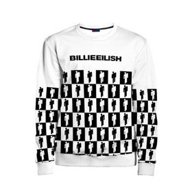Детский свитшот 3D с принтом BILLIE EILISH в городе Новоалтайск, 100% полиэстер | свободная посадка, прямой крой, мягкая тканевая резинка на рукавах и понизу свитшота | be | billie | billie eilish | blohsh | ghoul | билли | билли айлиш