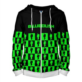 Мужская толстовка 3D на молнии с принтом BILLIE EILISH в городе Новоалтайск, 100% полиэстер | длина до линии бедра, манжеты и пояс оформлены мягкой тканевой резинкой, двухслойный капюшон со шнурком для регулировки, спереди молния, по бокам два кармана | be | billie | billie eilish | blohsh | ghoul | билли | билли айлиш
