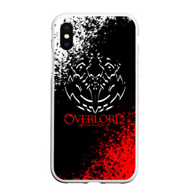 Чехол для iPhone XS Max матовый с принтом Overlord в городе Новоалтайск, Силикон | Область печати: задняя сторона чехла, без боковых панелей | overlord | аниме | гранж | лого | логотип | оверлорд | сериал | текстура