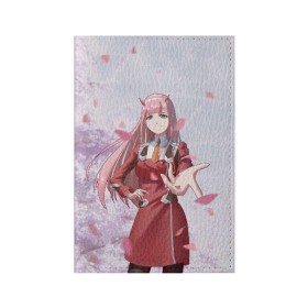 Обложка для паспорта матовая кожа с принтом Darling In The Franxx в городе Новоалтайск, натуральная матовая кожа | размер 19,3 х 13,7 см; прозрачные пластиковые крепления | Тематика изображения на принте: 02 | anime | darling in the franxx | hiro | manga | zero two | аниме | ахегао | любимый во франксе | манга | милый во франксе | ноль два | хиро