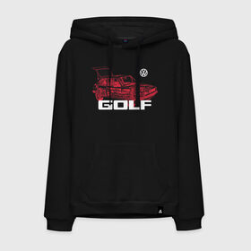 Мужская толстовка с принтом Golf в городе Новоалтайск, френч-терри, мягкий теплый начес внутри (100% хлопок) | карман-кенгуру, эластичные манжеты и нижняя кромка, капюшон с подкладом и шнурком | golf | golf gti | volkswagen | вольксваген | фолькс ваген | фольксваген