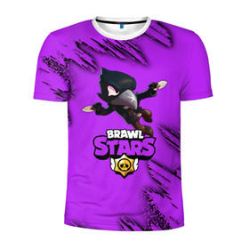 Мужская футболка 3D спортивная с принтом Brawl Stars CROW в городе Новоалтайск, 100% полиэстер с улучшенными характеристиками | приталенный силуэт, круглая горловина, широкие плечи, сужается к линии бедра | brawl | brawl stars | crow | leon | stars | бравл | бравл старс | браво старс | игра | компьютерная | кров | леон | онлайн | старс