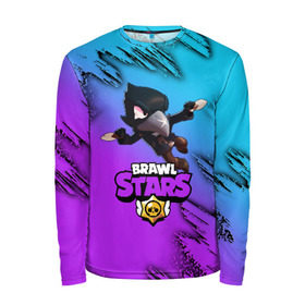 Мужской лонгслив 3D с принтом Brawl Stars CROW в городе Новоалтайск, 100% полиэстер | длинные рукава, круглый вырез горловины, полуприлегающий силуэт | brawl | brawl stars | crow | leon | stars | бравл | бравл старс | браво старс | игра | компьютерная | кров | леон | онлайн | старс