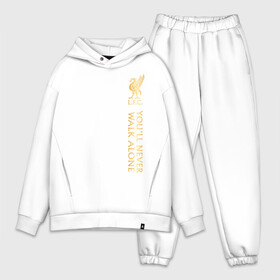 Мужской костюм хлопок OVERSIZE с принтом Ливерпуль в городе Новоалтайск,  |  | liverpool | liverpool fc | ynwa | you never walk alone | ливерпуль | фан ливерпуля | фанатская | футбол | футболист | футбольный клуб | энфильд
