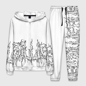 Мужской костюм 3D с принтом Billie Eilish в городе Новоалтайск, 100% полиэстер | Манжеты и пояс оформлены тканевой резинкой, двухслойный капюшон со шнурком для регулировки, карманы спереди | billie | eilish | graffiti | айлиш | беляш | беляшик | билли | инди поп | поп | электропоп | эмо поп