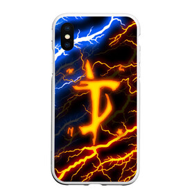 Чехол для iPhone XS Max матовый с принтом DOOM SLAYER в городе Новоалтайск, Силикон | Область печати: задняя сторона чехла, без боковых панелей | doom | doom eternal | thunder | дум | молнии | шторм