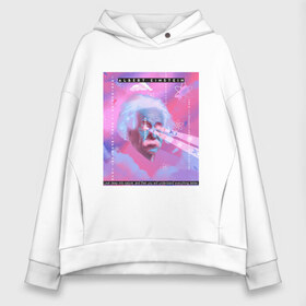 Женское худи Oversize хлопок с принтом Albert Einstein glitch art в городе Новоалтайск, френч-терри — 70% хлопок, 30% полиэстер. Мягкий теплый начес внутри —100% хлопок | боковые карманы, эластичные манжеты и нижняя кромка, капюшон на магнитной кнопке | art | digital | glitch | retro | retrowave | synthwave | vaporwave | арт | глитч | глюк | искажение | искусство | ошибка | ретровейв | синтвейв | цифровое | цифровой