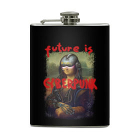Фляга с принтом Cyberpunk Mona Lisa в городе Новоалтайск, металлический корпус | емкость 0,22 л, размер 125 х 94 мм. Виниловая наклейка запечатывается полностью | Тематика изображения на принте: 2077 | cyberpunk | cyberpunk 2077 | game | keanu reeves | lisa | mona | samurai | игра | искуство | картина | киану ривз | кибер | киберпанк | киборг | лиза | мона | робот | самураи