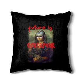 Подушка 3D с принтом Cyberpunk Mona Lisa в городе Новоалтайск, наволочка – 100% полиэстер, наполнитель – холлофайбер (легкий наполнитель, не вызывает аллергию). | состоит из подушки и наволочки. Наволочка на молнии, легко снимается для стирки | 2077 | cyberpunk | cyberpunk 2077 | game | keanu reeves | lisa | mona | samurai | игра | искуство | картина | киану ривз | кибер | киберпанк | киборг | лиза | мона | робот | самураи