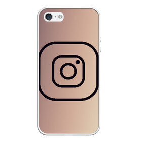 Чехол для iPhone 5/5S матовый с принтом instagram(simple logo) в городе Новоалтайск, Силикон | Область печати: задняя сторона чехла, без боковых панелей | Тематика изображения на принте: instagram | logo | инстаграм | лого | мягкие цвета | приложение | простая картинка | фотоаппарат | черная картинка | черный | черный значок | черный цвет