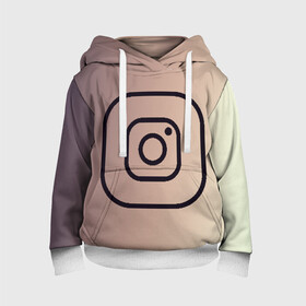 Детская толстовка 3D с принтом instagram(simple logo) в городе Новоалтайск, 100% полиэстер | двухслойный капюшон со шнурком для регулировки, мягкие манжеты на рукавах и по низу толстовки, спереди карман-кенгуру с мягким внутренним слоем | Тематика изображения на принте: instagram | logo | инстаграм | лого | мягкие цвета | приложение | простая картинка | фотоаппарат | черная картинка | черный | черный значок | черный цвет