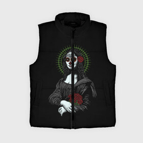 Женский жилет утепленный 3D с принтом Mona Lisa  Santa Muerte в городе Новоалтайск,  |  | dead | death | lisa | mona | muerte | muertos | santa | день | искуство | картина | лиза | мона | муэрте | муэртес | муэртос | роза | розы | санта | тату | татуировка | цветы | череп