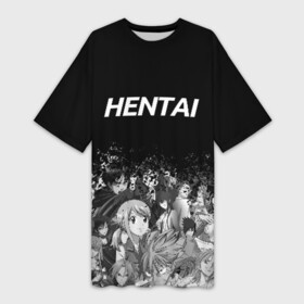 Платье-футболка 3D с принтом Hentai много лиц в городе Новоалтайск,  |  | ahegao | kawai | kowai | oppai | otaku | senpai | sugoi | waifu | yandere | ахегао | ковай | отаку | сенпай | яндере