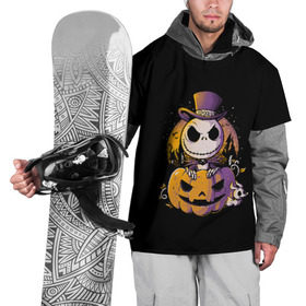 Накидка на куртку 3D с принтом The Nightmare Before Christmas в городе Новоалтайск, 100% полиэстер |  | before | burton | christmas | horror | jack skellington | nightmare | tim | timothy | walter | бёртон | джек | перед | рождеством | скеллингтон | тим | тимоти | ужастик | ужасы