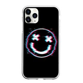 Чехол для iPhone 11 Pro Max матовый с принтом Glitch Smile в городе Новоалтайск, Силикон |  | art | glitch | smile | арт | глитч | глич | картинка | картинки | мода | прикольная | прикольные | смайл | смайли | смайлик | тренд | тренды